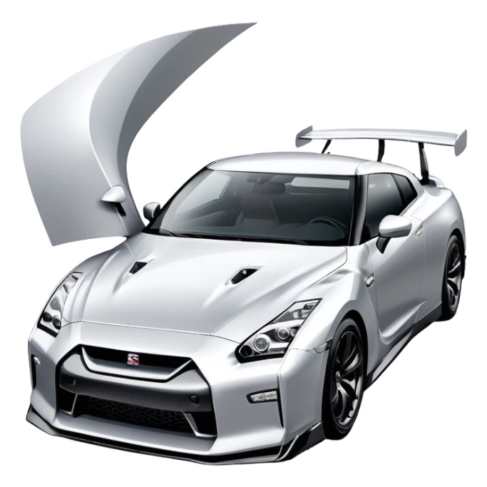 Nissan GT-R - Nissan (Model Year: 2022) (Iconic colour: Silver) sticker