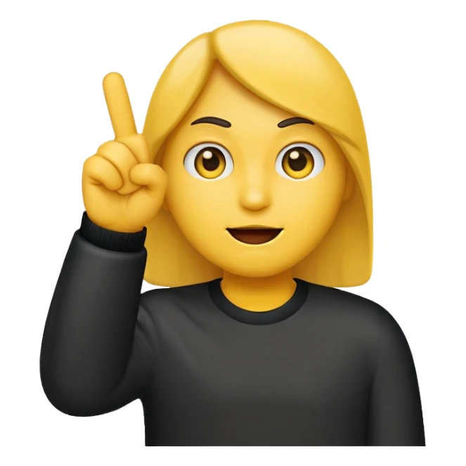 emoji holding up middle finger  sticker