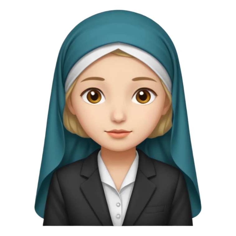 girl wearing suit and chunni on her head  sticker