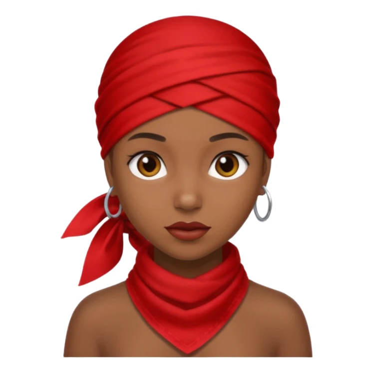 Rihanah with red bandana sticker