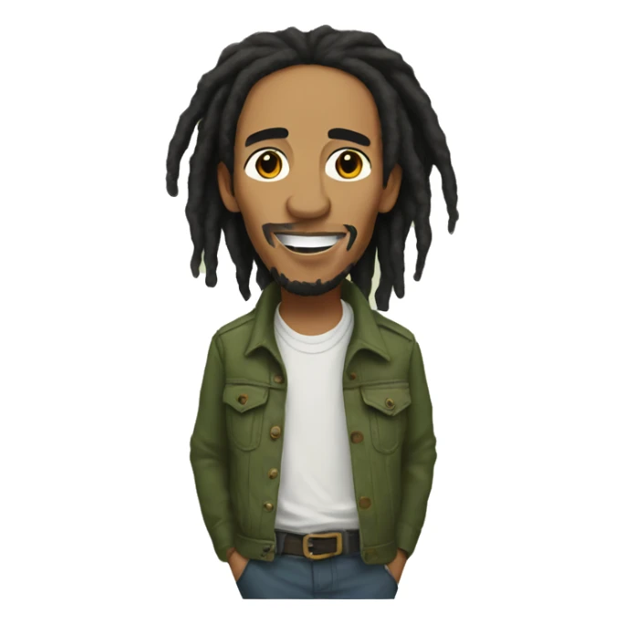 bob marley sticker