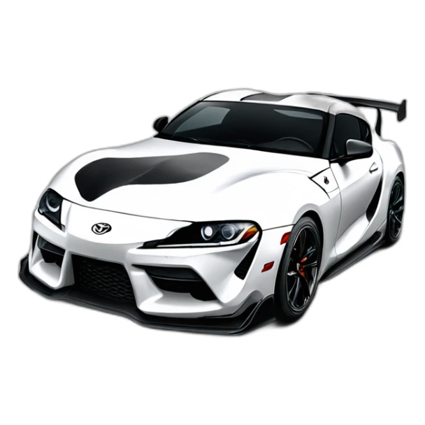 Toyota supra white toyota gazoo racing sticker
