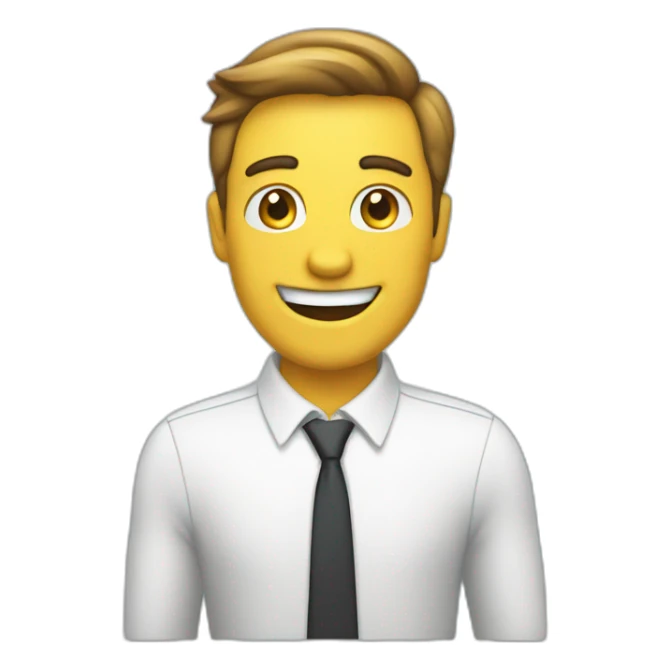 sales man skyrocket happy for sales sticker