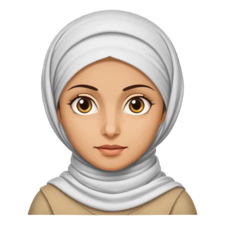 Portrait of a female Iranian civilian with a neutral expression 1980 sticker