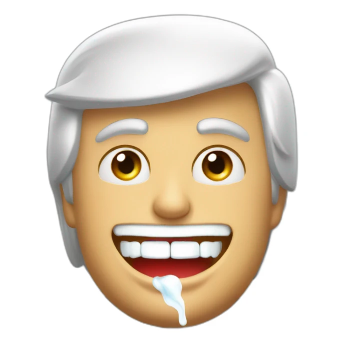 Donald Trump en train de faire une pub pour dentifrice sticker