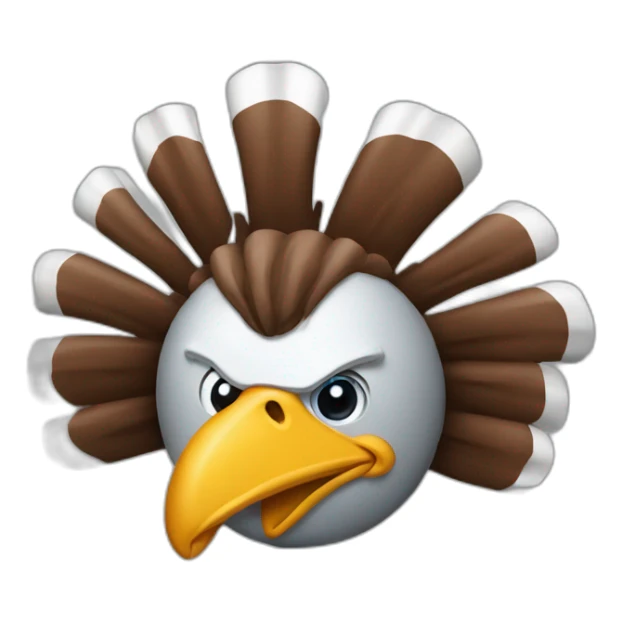 a turkey wearing a detroit lions helmet sticker