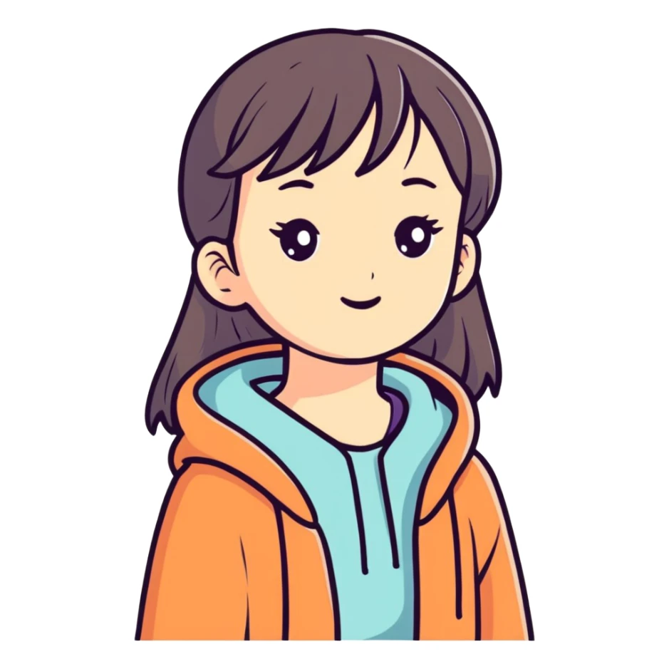 A girl in ice age  sticker