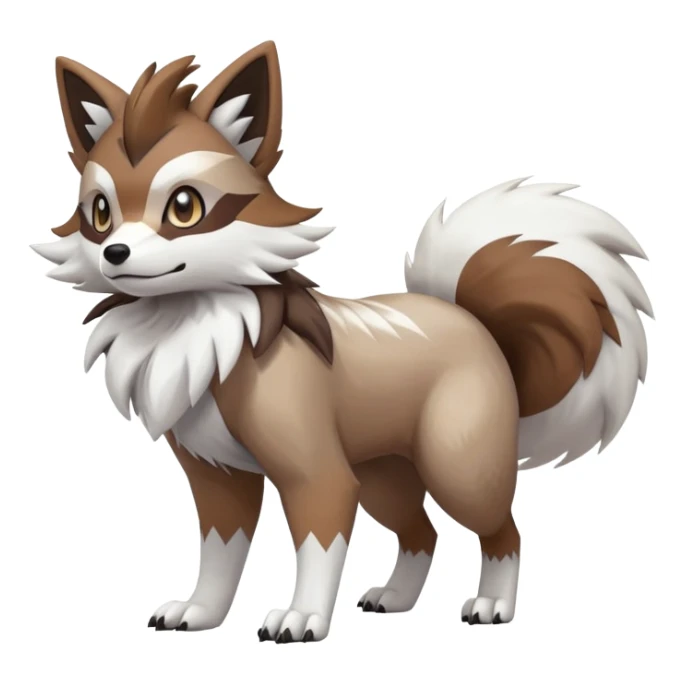  Zigzagoon-Furret-Lycanroc-Hybrid (Full body) sticker