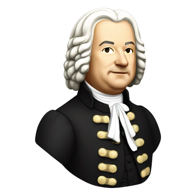 johann sebastian bach standing sticker
