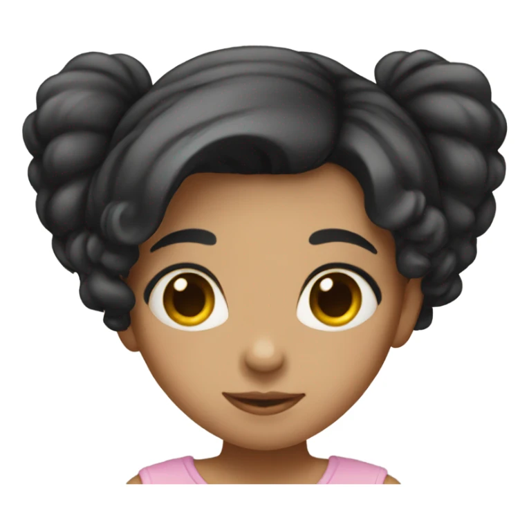 Girl with black hair standing sticker