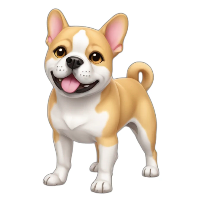 french bulldog shiba inu mix sticker