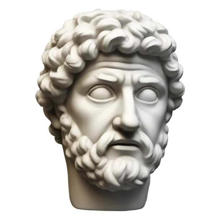 Roman sculpture sticker
