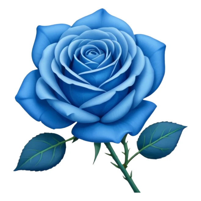 blue rose sticker