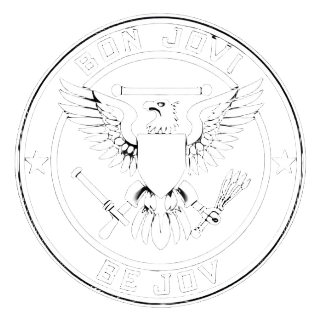 Bon Jovi 1986 band logo sticker