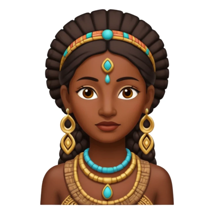 ancient Mayan woman with earrring sticker