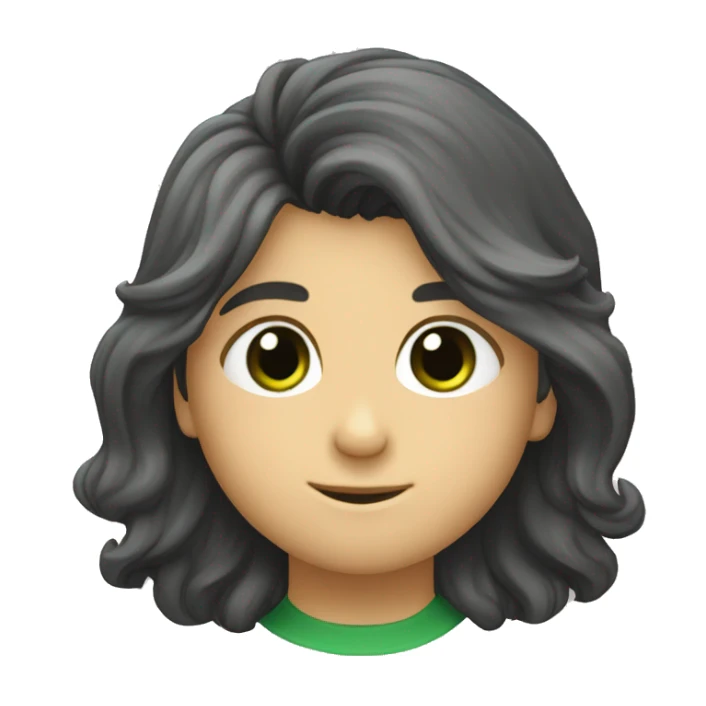 Niño con pelo rubio ojos verdes barbas de chivo sticker