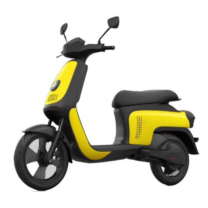 Electric yellow whoosh yellow scooter xiaomi SL90 sticker