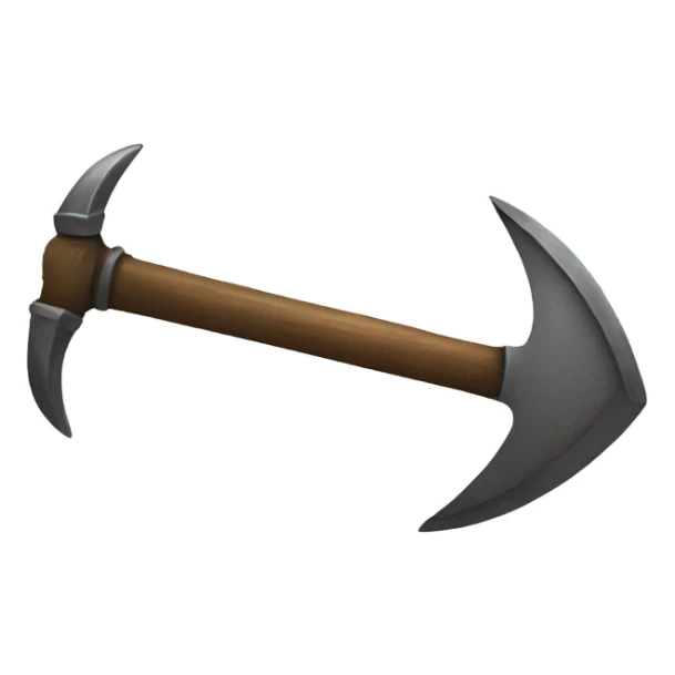 battleaxe made of iron sticker