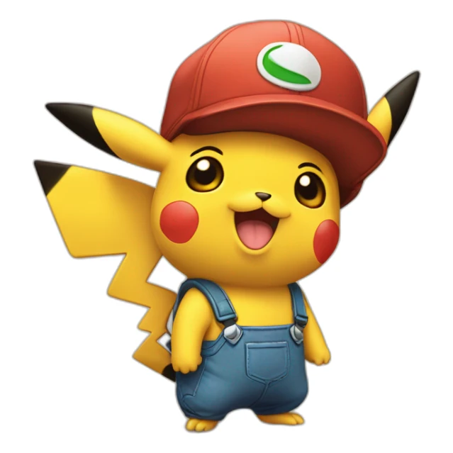 dois Pickachu iguais mas um com algo diferente sticker