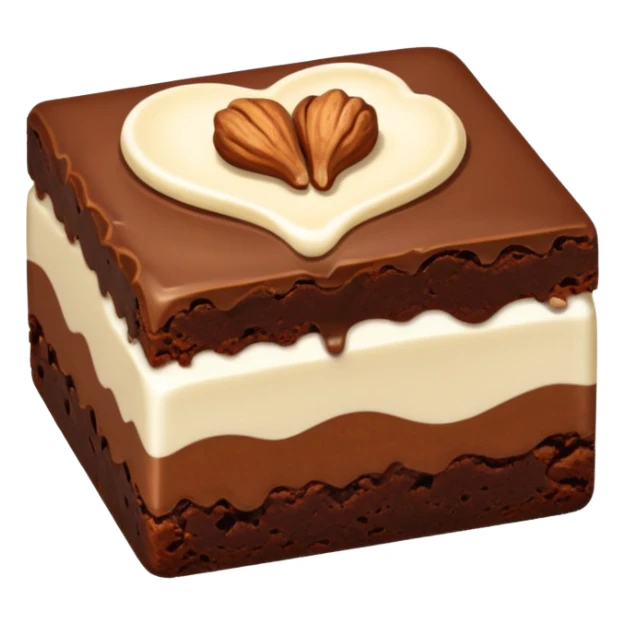 brownie chocolate con leche y avellana sticker
