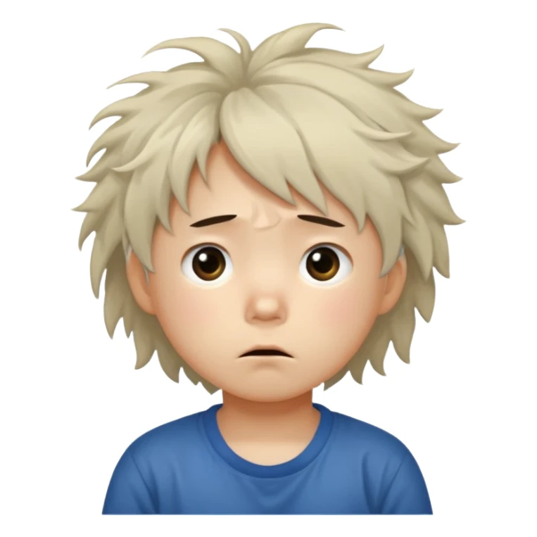 a Korean four-year-old who’s exhausted from studying sticker