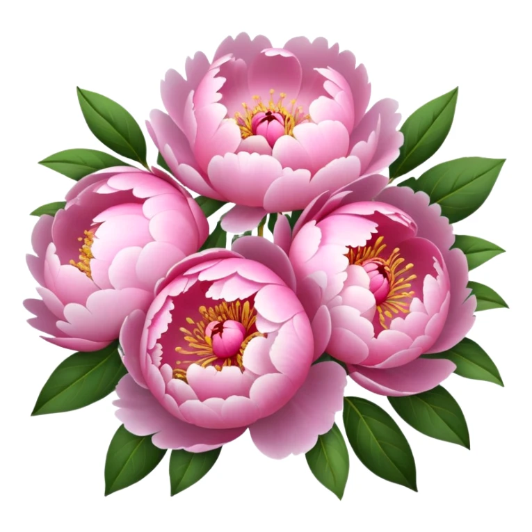 Pretty pink peony bouquet for my girlfriend sticker