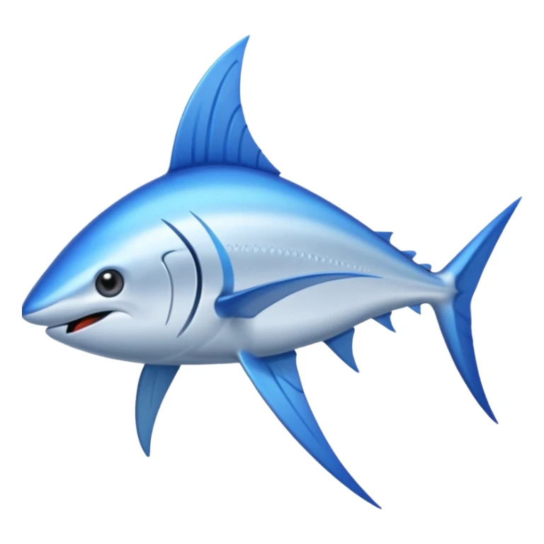 a swordfish with a long sharp blue stick on the tip of it's nose sticker
