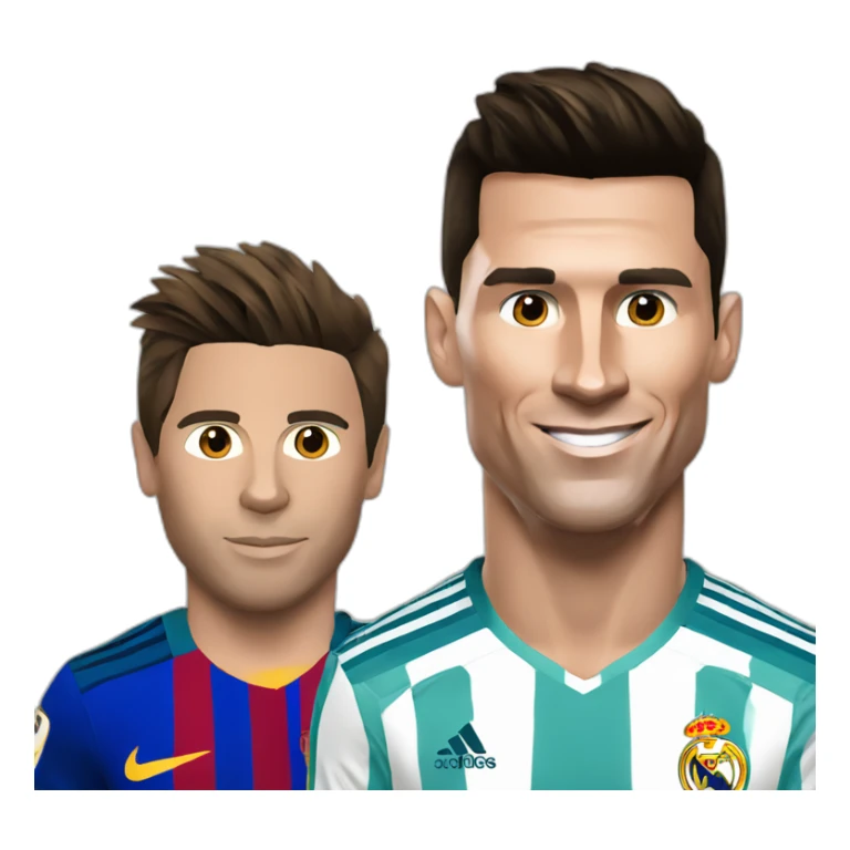 Cristiano Ronaldo and Lionel messi sticker