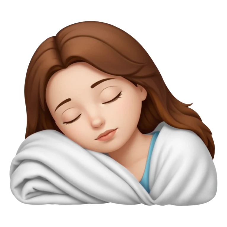 girl sleeping with a blanket sticker