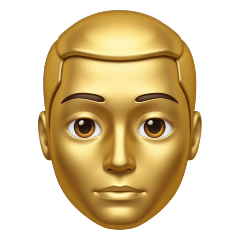 metal skin colored man sticker