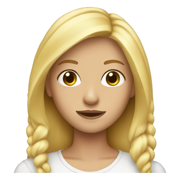blonde teenager  sticker
