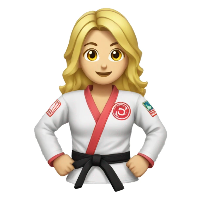 female brazilian jiu jitsu sticker