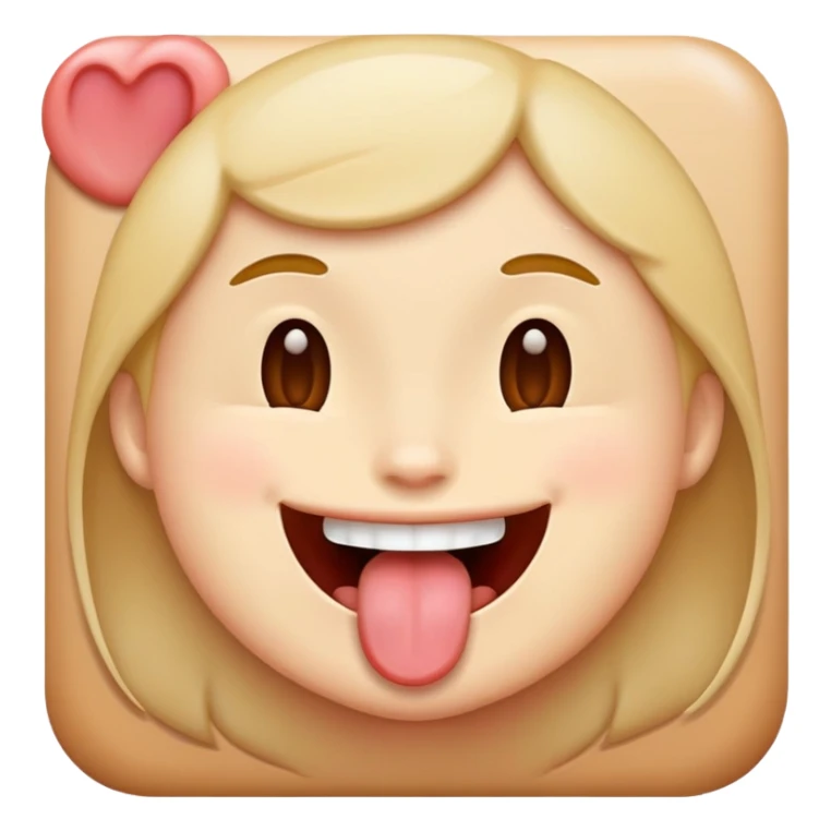 Emoji shaking tongue sticker
