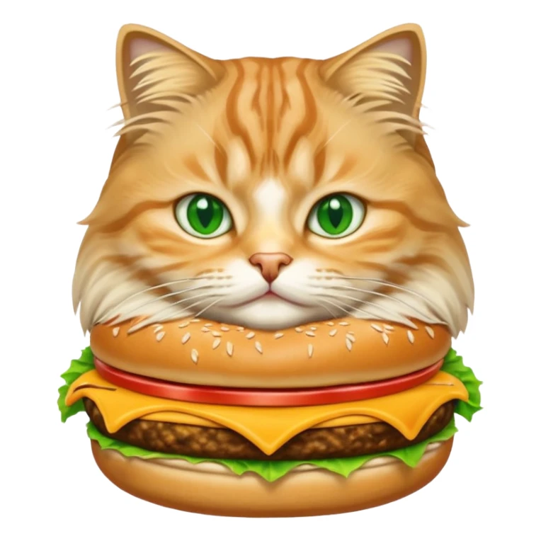 The fastest Siberian cat ever with a cheeseburger  sticker