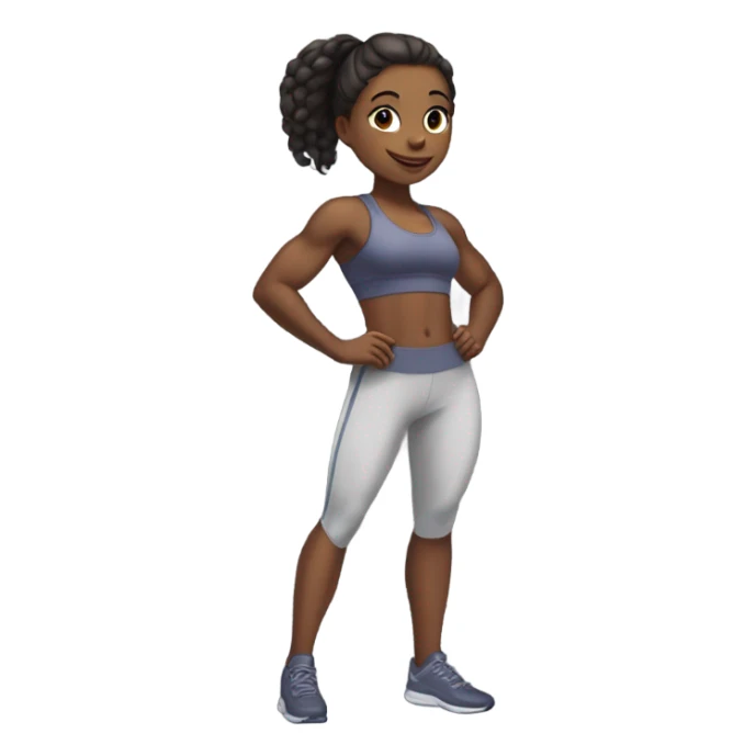 Ibukun as a fit girl sticker