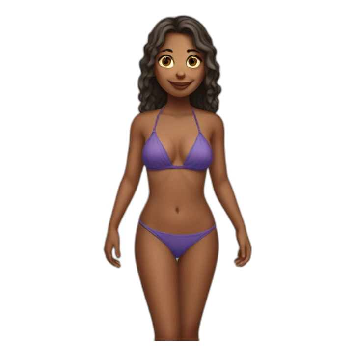 girl in bikini sticker