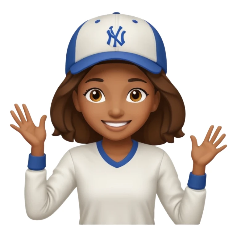 create a hiphop dance girl emoji sticker