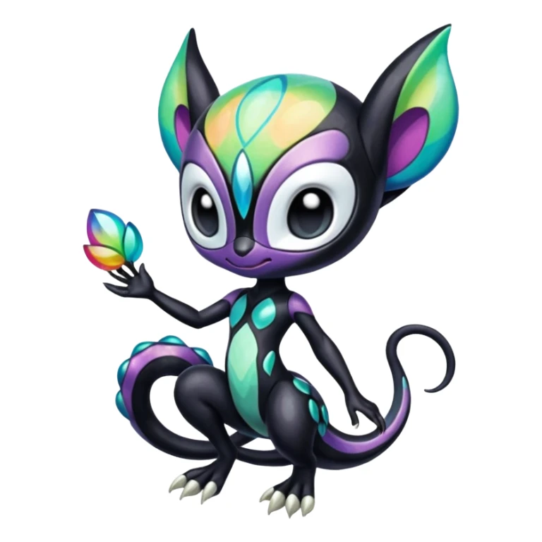 Colorful Exotic Meloetta-Venom-Stitch-Fakémon-creature-hybrid sticker