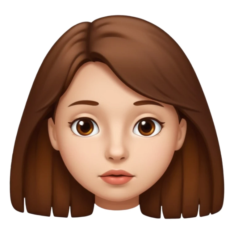 Adolescente mujer, piel clara, lunar arriba de la boca sticker