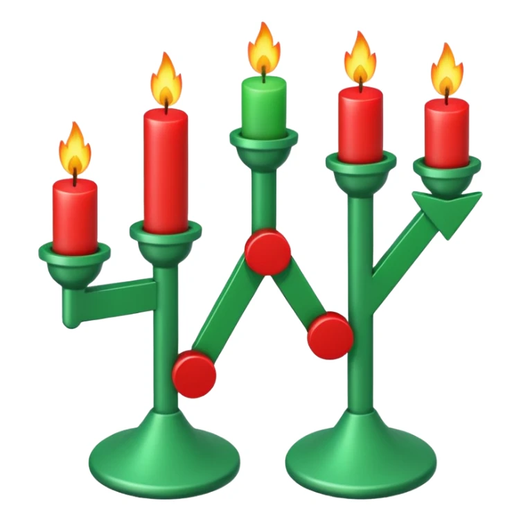 create an emoji  of trading candlestick movement sticker
