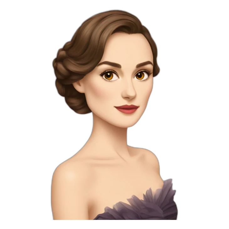 Keira Knightley In an evening dress sticker
