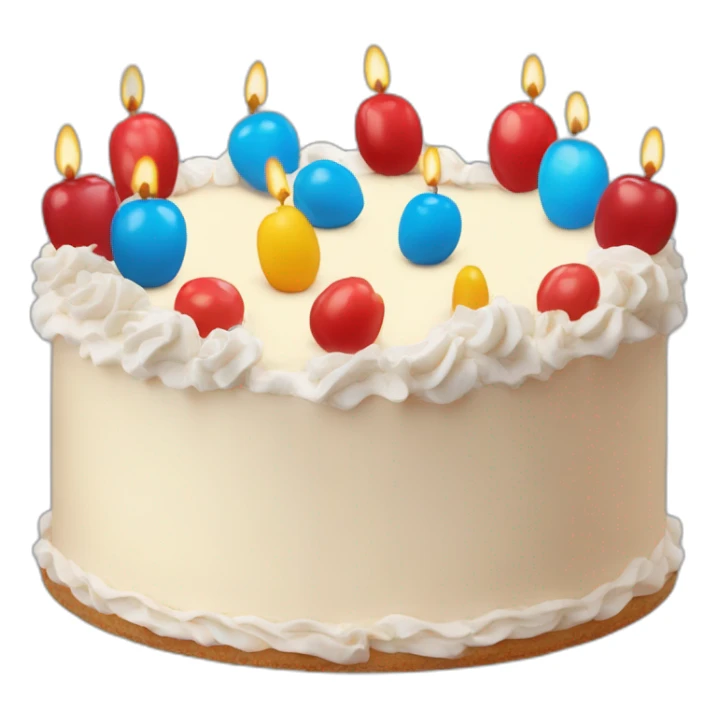 Tarta cunpleaños azul y grana sticker