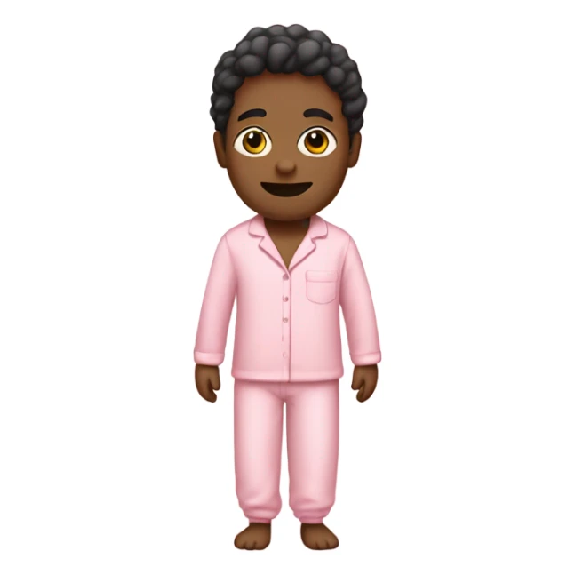 pink person in pink pajamas sticker