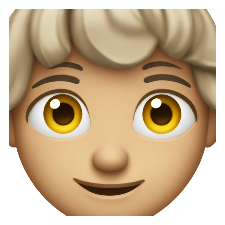 Emoji rolling eyes and smirking sticker