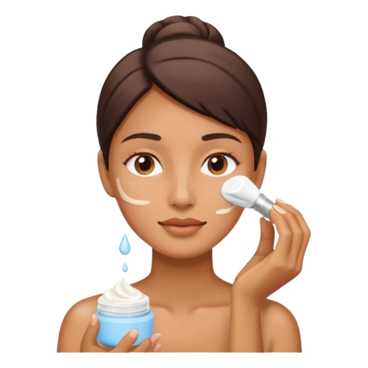 Crie emoji sobre skincare sticker