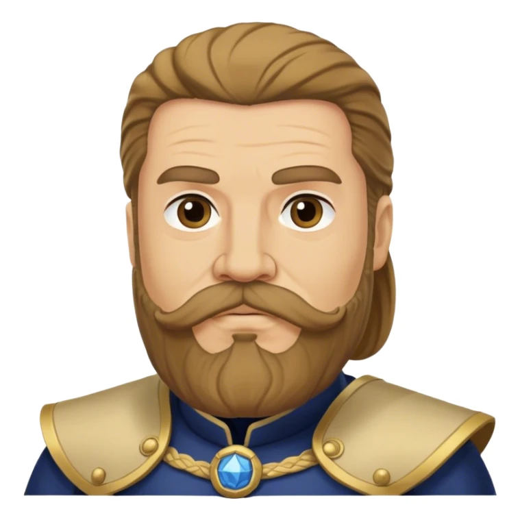 Mace Tyrell from game of thrones, have mustache and beard sticker