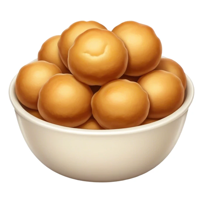 round fried dough balls in a bowl sticker