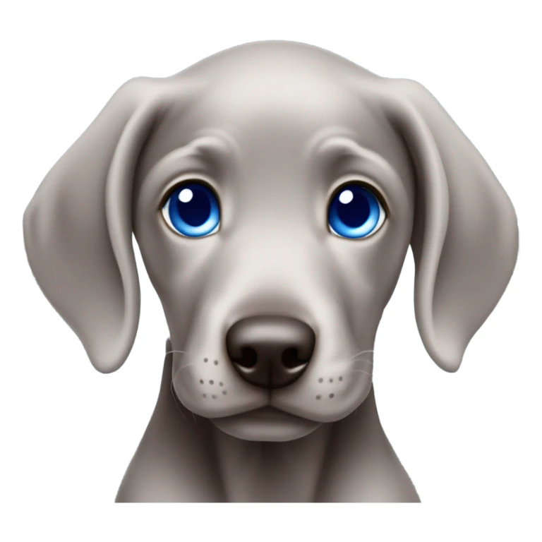 Weimaraner, 5 months old, with blue eyes. sticker
