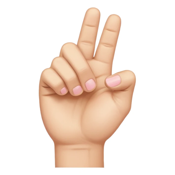 fist closed and pinky finger out sticker