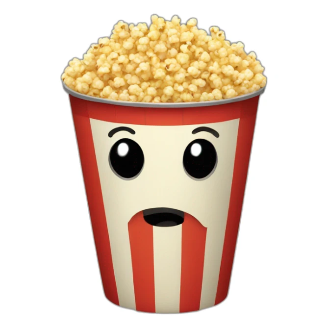 A bucket of popcorn sticker